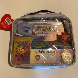 TY BEANIE BABY Bear Platinum Membership Kit NIP